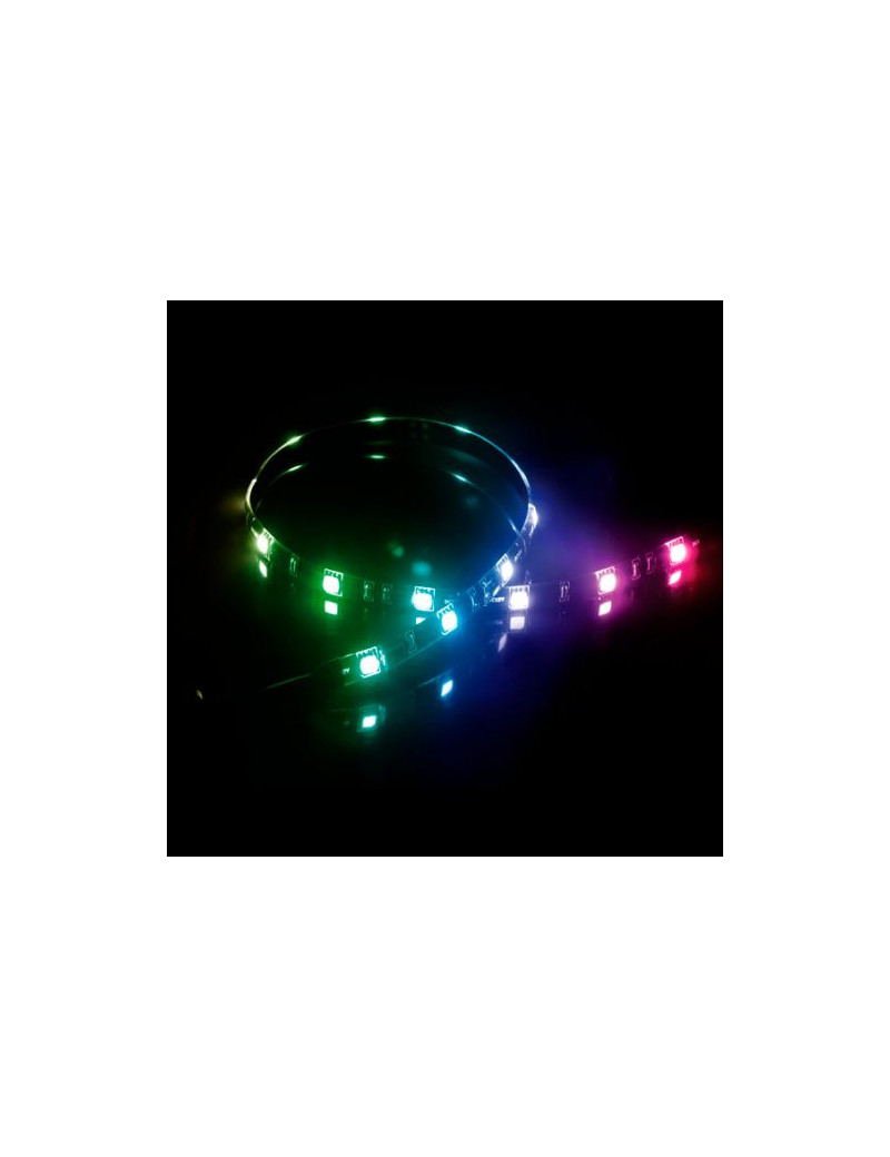 Akasa Vegas MB RGB LED Light Strip  50cm  12V  Molex 4 Pin  Magnetic Backing  Aura Sync Compatible