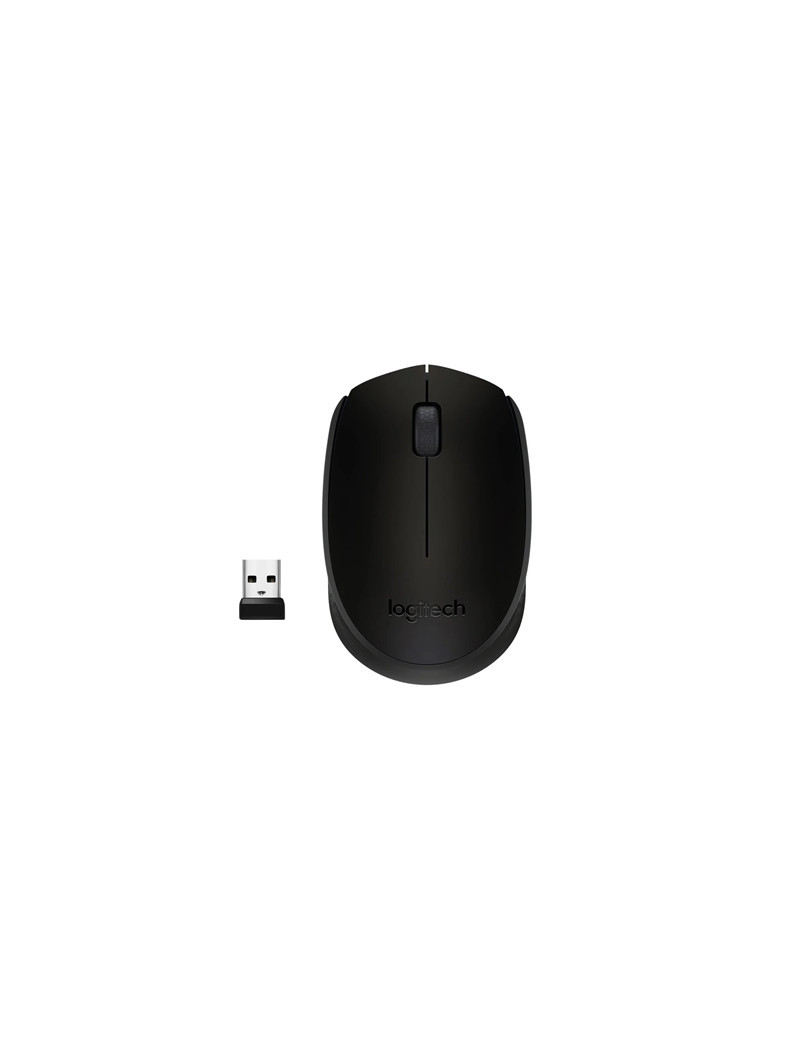 Logitech Wireless Mouse M171  Compact Ambidextrous Curve Design  12-Month Battery  2.4 GHz wireless connection  Black