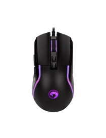 Marvo Scorpion M292-BK Gaming Mouse  USB  7 LED Colours  Adjustable up to 8000 DPI  Ergonomic Design  Gaming Grade Optical Sensor with 7 Programmable Buttons  Matte Black