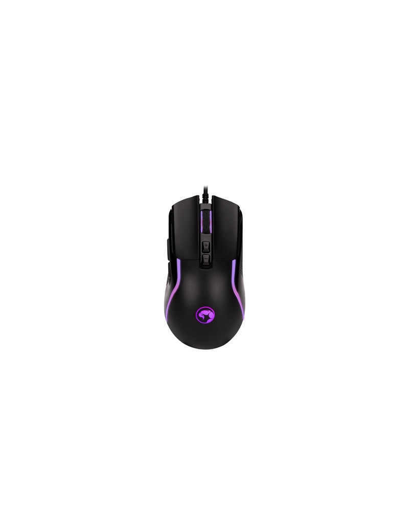 Marvo Scorpion M292-BK Gaming Mouse  USB  7 LED Colours  Adjustable up to 8000 DPI  Ergonomic Design  Gaming Grade Optical Sensor with 7 Programmable Buttons  Matte Black