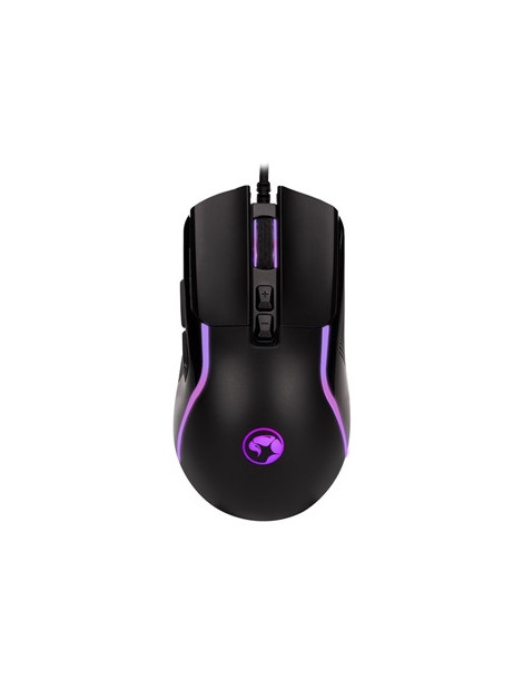 Marvo Scorpion M292-BK Gaming Mouse  USB  7 LED Colours  Adjustable up to 8000 DPI  Ergonomic Design  Gaming Grade Optical Sensor with 7 Programmable Buttons  Matte Black