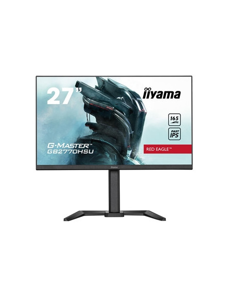 iiyama G-Master GB2770HSU-B5 Red Eagle 27 Inch Monitor Gaming Monitor  Black  Ultra Slim Bezel  Fast IPS IGZO  165Hz  0.8ms  FreeSync  HDMI  Display Port  USB Hub  Height Adjustable  Pivot  VESA