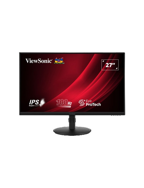 Viewsonic VA2708-HDJ 27 Inch IPS Monitor  Full HD  100Hz  5ms  VGA  HDMI  Display Port  Height Adjust  Pivot  Swivel  Int PSU  VESA