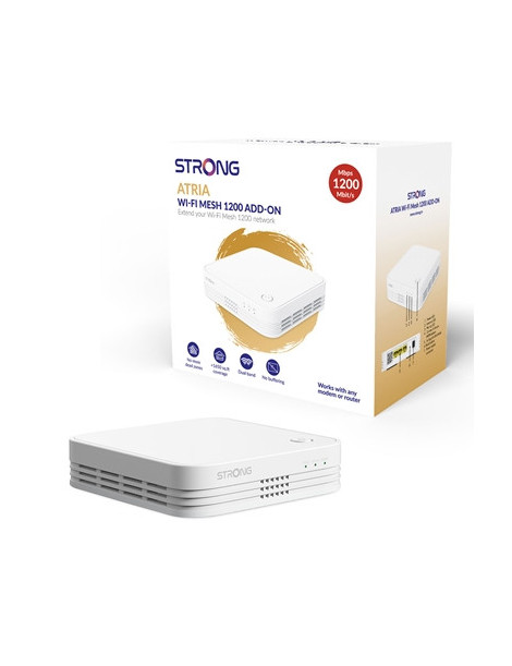 Strong MESH1200ADDUK Whole Home Wi-Fi Mesh System/Additional Unit (1 Pack) - 1 600sq.ft Coverage