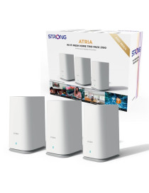 Strong MESHTRI2100UK AC2100 Whole Home Wi-Fi Mesh System (3 Pack) - 5 000sq.ft Coverage