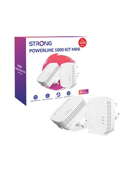 Strong POWERL1000DUOMINIUK AV1000 Mini Powerline Kit (2 Pack)