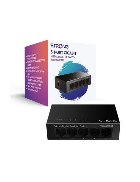 Strong SW5000MUK 5 Port Gigabit Switch (Metal)