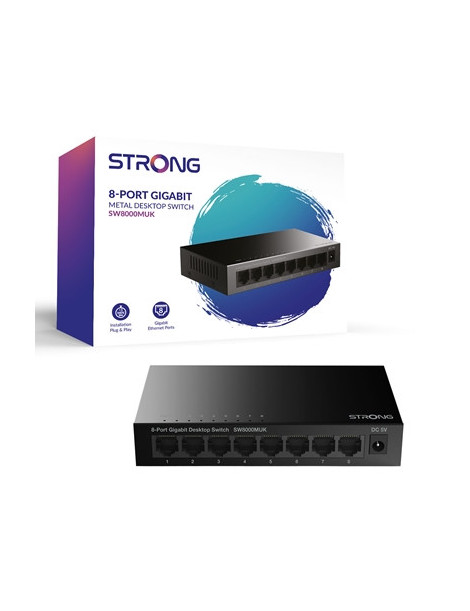 Strong SW8000MUK 8 Port Gigabit Switch (Metal)