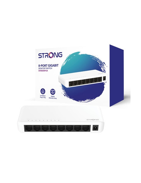 Strong SW8000PUK 8 Port Gigabit Switch (Plastic)