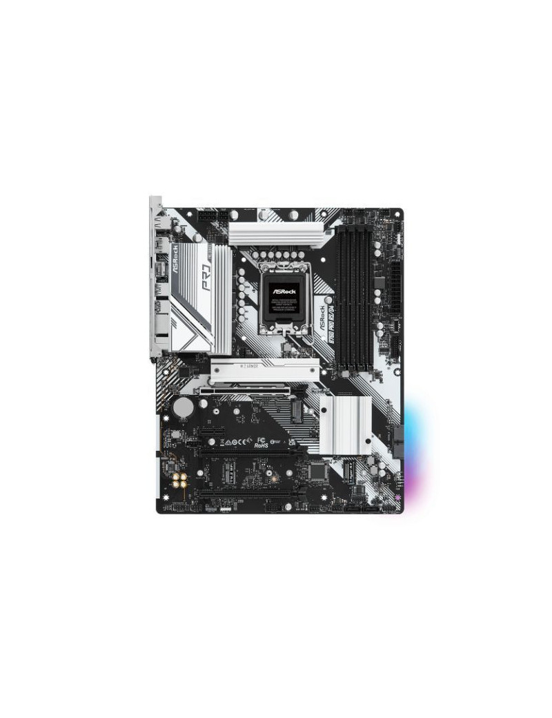 Asrock B760 PRO RS/D4  Intel B760  1700  ATX  4 DDR4  HDMI  DP  2.5G LAN  PCIe4  3x M.2  RGB