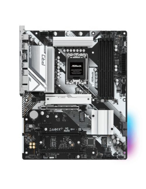 Asrock B760 PRO RS/D4  Intel B760  1700  ATX  4 DDR4  HDMI  DP  2.5G LAN  PCIe4  3x M.2  RGB