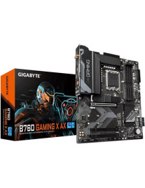 Gigabyte B760 GAMING X AX Intel 1700 Socket Motherboard  ATX  4x DDR5 Slots  3x M.2 Sockets  2x USB-C Port  Fitted I/O Shield  2.5GbE LAN  Wi-Fi 6E  1x DisplayPort / 1x HDMI Port