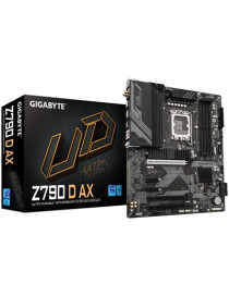 Gigabyte Z790 D AX Ultra Durable Intel 1700 Socket Motherboard  ATX  4x DDR5 Slots  3x M.2 Sockets  2x USB-C Port  2.5GbE LAN  Wi-Fi 6E  1x DisplayPort / 1x HDMI Port