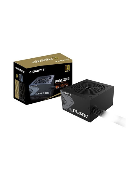 GIGABYTE P650G 650W PSU  120mm Silent Hydraulic Bearing Fan  80 PLUS Gold  Non Modular  UK Plug  100% Japanese Capacitors  Single +12V Rail