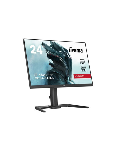 iiyama G-Master Red Eagle 23.8 Inch Gaming Monitor GB2470HSU-B5  Height Adjustable  Full HD  165Hz  0.8ms  FreeSync  HDMI  Display Port  USB Hub