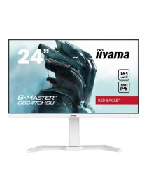 iiyama G-MASTER GB2470HSU-B5 Red Eagle 23.8 inch IPS Monitor  Full HD  0.8ms  HDMI  DisplayPort  USB Hub  Freesync  165Hz  Speakers  Internal PSU  Height Adjustable  Pivot  VESA  White