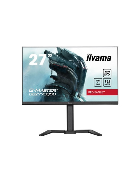 iiyama G-Master GB2770QSU-B5 Red Eagle 27 Inch Gaming Monitor  Black  WQHD  IPS  165Hz  0.5ms  FreeSync  HDMI  Display Port  USB Hub  Speakers  Int PSU  Height Adjustable  Pivot  VESA