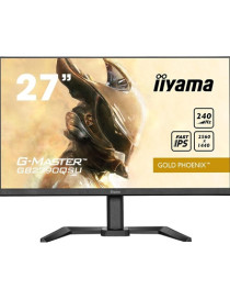 iiyama G-MASTER Gold Phoenix GB2790QSU-B5 27 inch IPS Gaming Monitor  QHD  1ms  HDMI  DisplayPort  USB Hub  Freesync  240Hz  Speakers  Black  Internal PSU  VESA  Height Adjustable