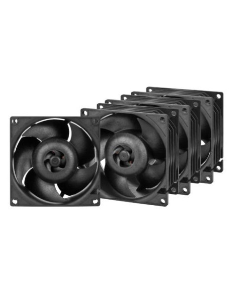 Arctic S8038-7K 8cm PWM Server Fans (4 Pack)  Continuous Operation  Dual Ball Bearing  500-7000 RPM