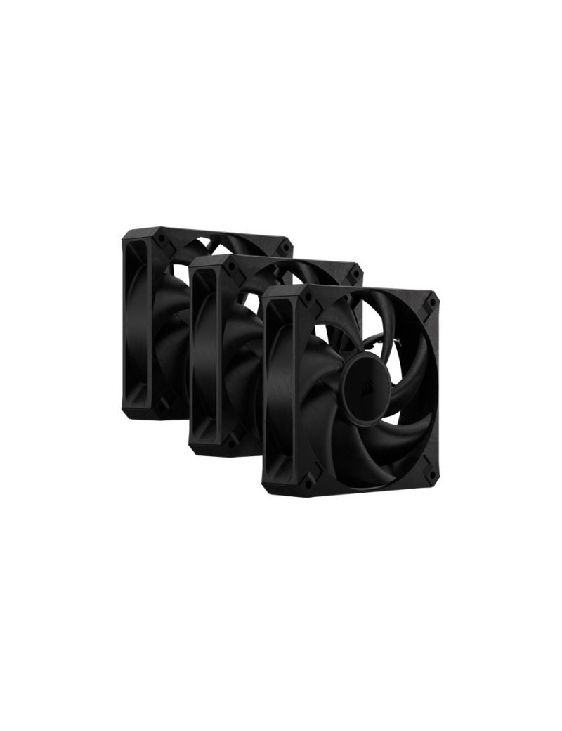 Corsair RS120 MAX 12cm PWM Thick Case Fans (3 Pack)  30mm Thick  Magnetic Dome Bearing  2000 RPM  Liquid Crystal Polymer Construction