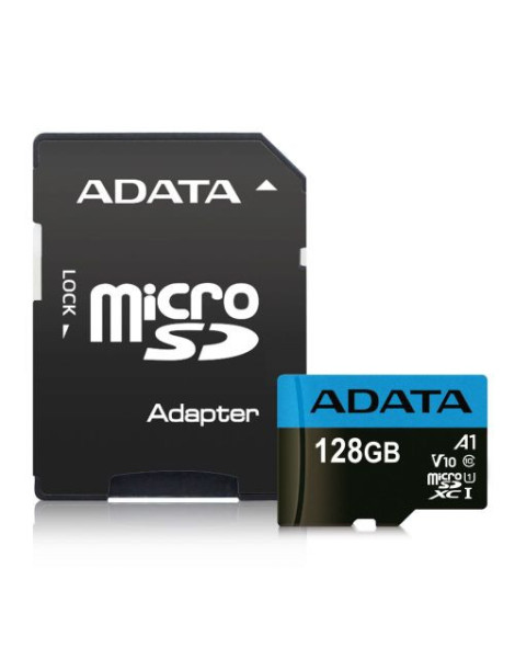 ADATA 128GB Premier Micro SDXC Card with SD Adapter  UHS-I Class 10  A1 App Performance  85MB/s