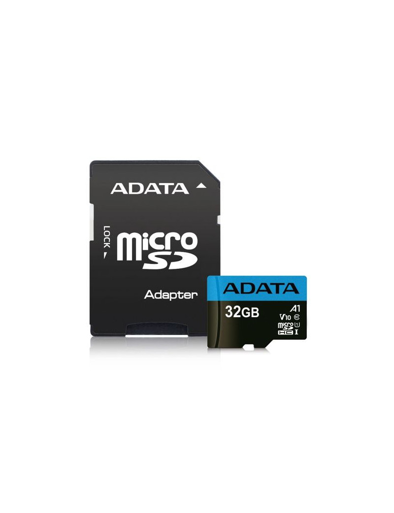 ADATA 32GB Premier Micro SD Card with SD Adapter  UHS-I Class 10  A1 App Performance  85MB/s