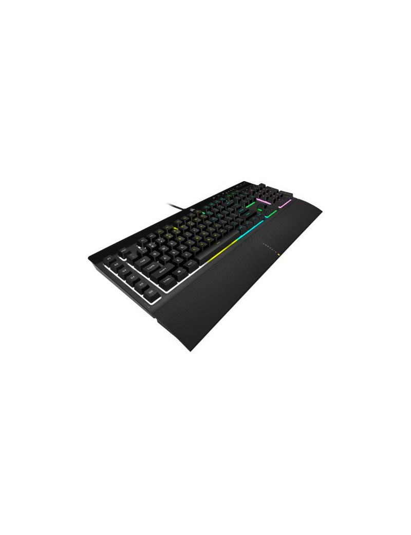 Corsair K55 RGB PRO Membrane Gaming Keyboard  USB  5-Zone RGB  12-Key Rollover  Anti-Ghosting  6 Macros  IP42