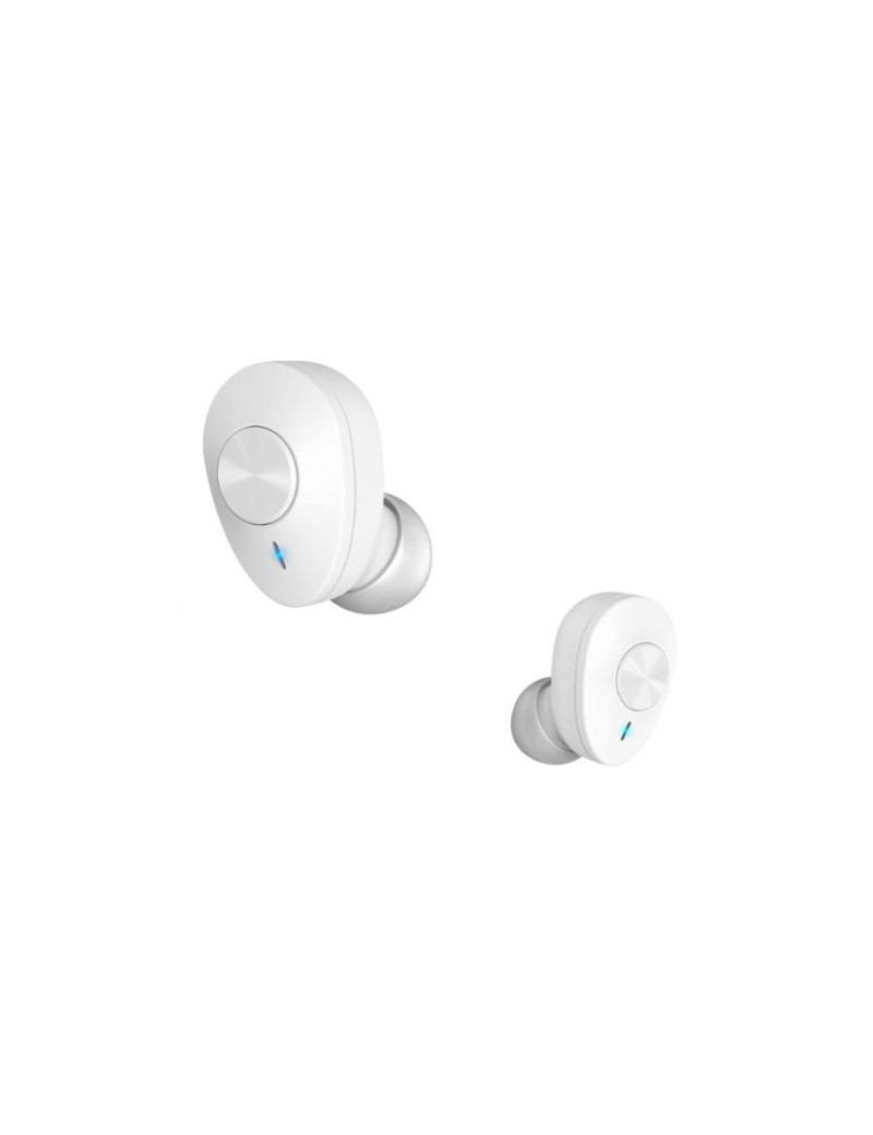 Hama (Freedom Buddy) Bluetooth Earbuds with Mic  Bass Boost  True Wireless  Touch Control  Voice Control  Charging Case  White