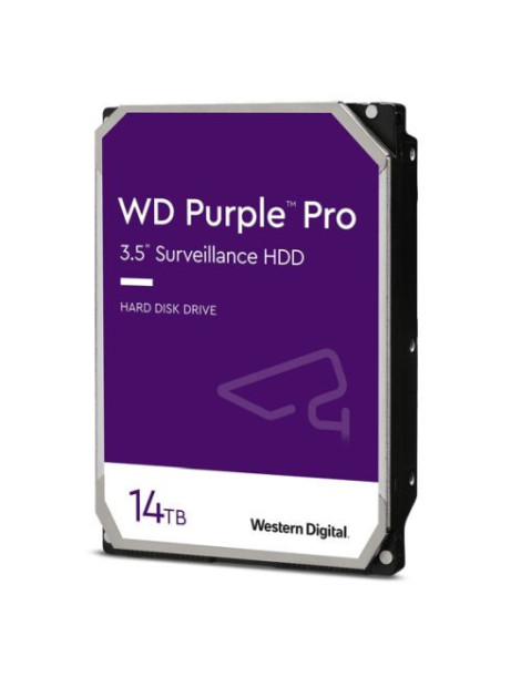 WD 3.5“  14TB  SATA3  Purple Pro Surveillance Hard Drive  7200RPM  512MB Cache  OEM