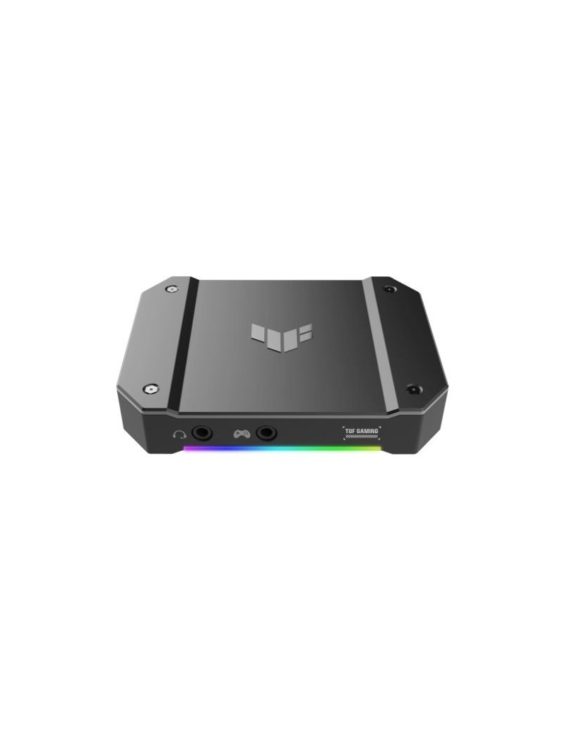 Asus TUF Gaming Capture Box 4KPRO  4K60 Video  Near-Zero Latency  HDR Passthrough  HDMI  USB-C  VRR  On-board Scaling  RGB Lighting