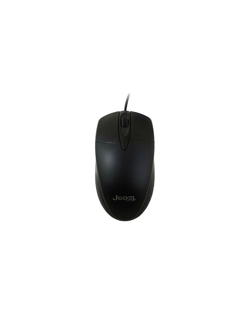 Jedel (CP72) Wired Optical Mouse  1000 DPI  USB  Black