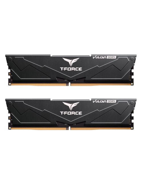 Team T-Force Vulcan 32GB Kit (2 x 16GB)  DDR5  6000MHz (PC5-48000)  CL38  ECC  XMP 3.0  PMIC  DIMM Memory  Black