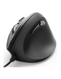 Hama Vertical Ergonomic EMC-500 Wired Optical Mouse  6 Buttons  1000-1800 DPI  Black *Right Handed version*