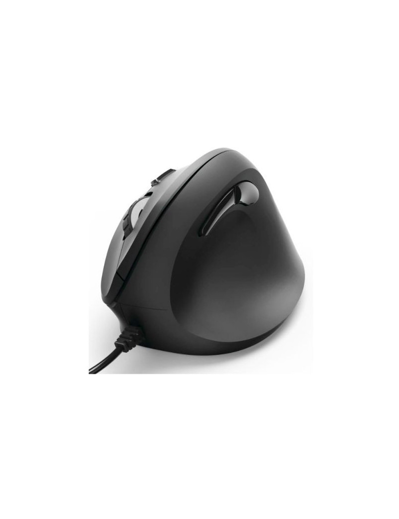 Hama Vertical Ergonomic EMC-500 Wired Optical Mouse  6 Buttons  1000-1800 DPI  Black *Right Handed version*