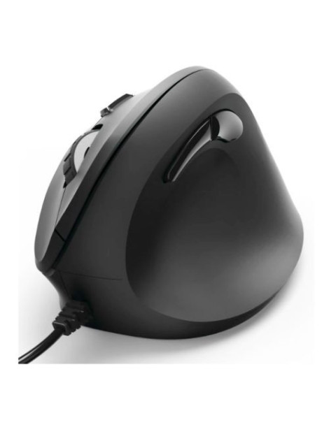 Hama Vertical Ergonomic EMC-500 Wired Optical Mouse  6 Buttons  1000-1800 DPI  Black *Right Handed version*