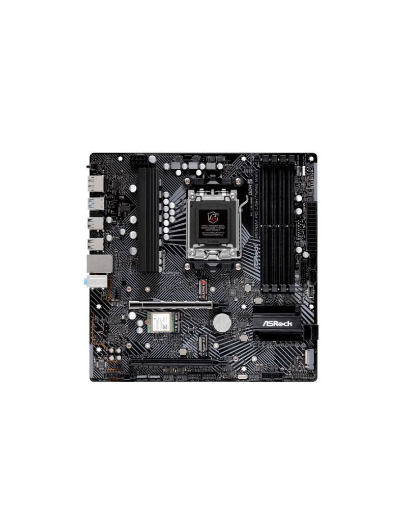 Asrock B650M PG LIGHTNING WIFI  AMD B650  AM5  Micro ATX  4 DDR5  HDMI  DP  Wi-Fi 6E  2.5G LAN  PCIe4  3x M.2