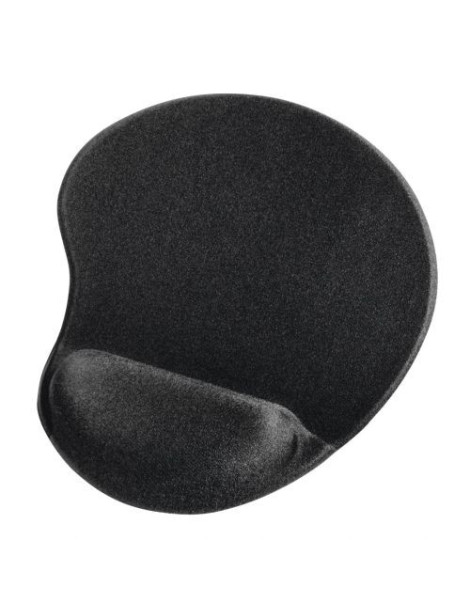 Hama Ergonomic Mini Mouse Pad  Memory Foam Wrist Rest  Non-slip Base  200 x 230 x 21 mm