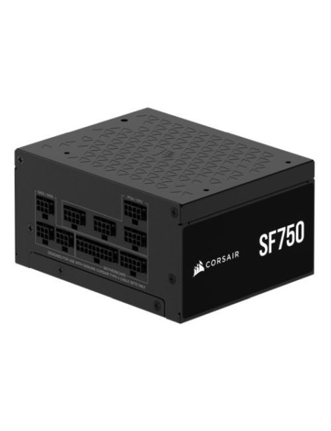 Corsair 750W SF Series SF750 SFX PSU  Fully Modular  80+ Platinum  Fluid Dynamic Fan  ATX 3.1  PCIe 5.1  SFX-to-ATX Bracket