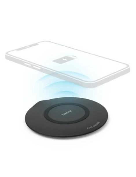 Hama QI-FC15 Wireless Charging Pad  15W  USB-C  Non-Slip Rubber