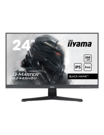 iiyama G-MASTER GB2445HSU-B1 24 inch IPS Monitor  Full HD  1ms  HDMI  DisplayPort  USB Hubx2  Freesync  100Hz  Speakers  Black  Internal PSU  VESA  Height Adjustable  Swivel