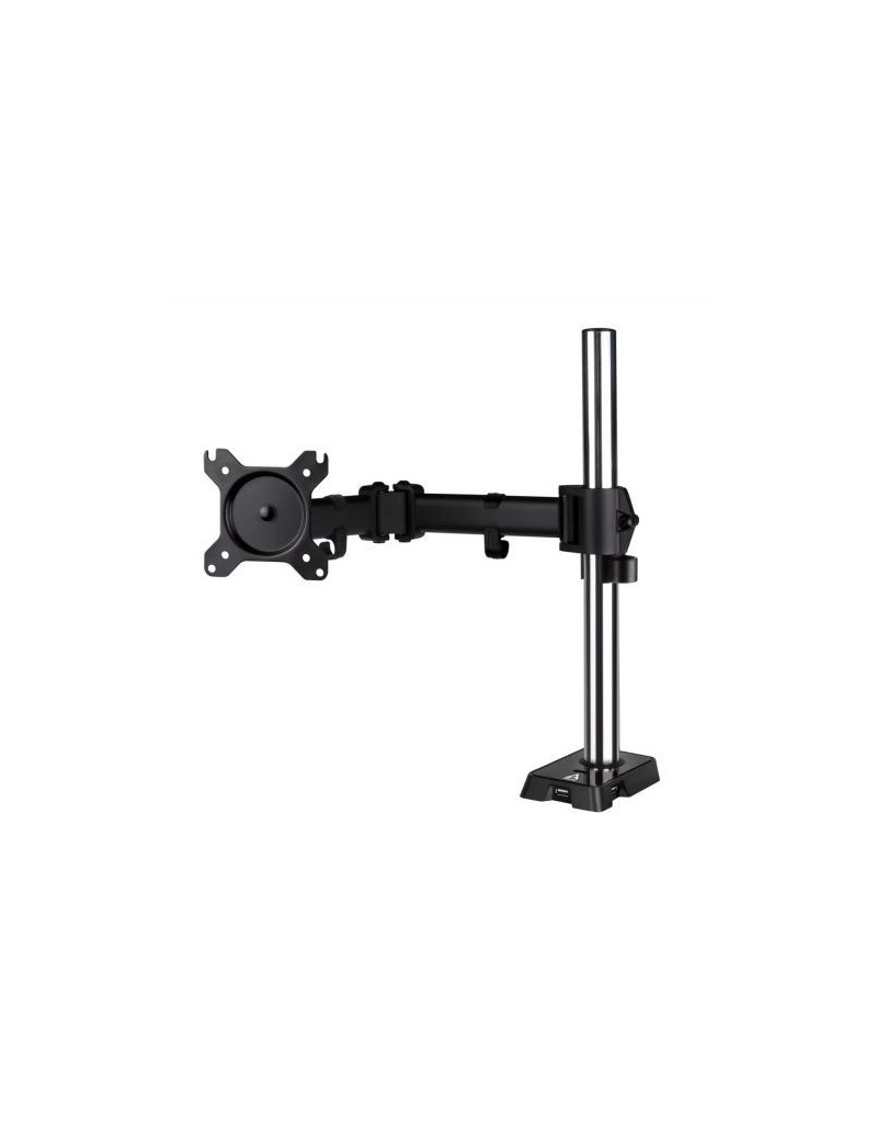 Arctic Z1 Gen 3 Single Monitor Arm with 4-Port USB 2.0 Hub  up to 43“ Monitors / 49“ Ultrawide  180° Swivel  360° Rotation