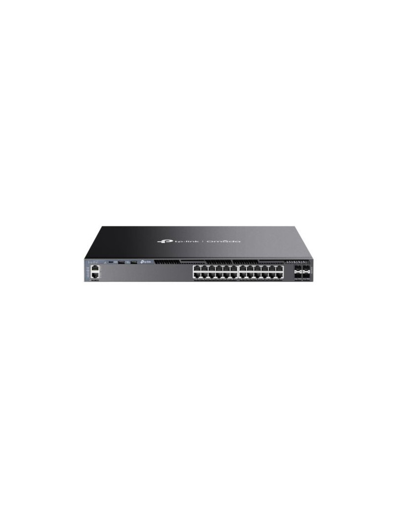 TP-LINK (SG6428X) Omada 24-Port Gigabit Stackable L3 Managed Switch with 4x 10G SFP+ Slots  USB