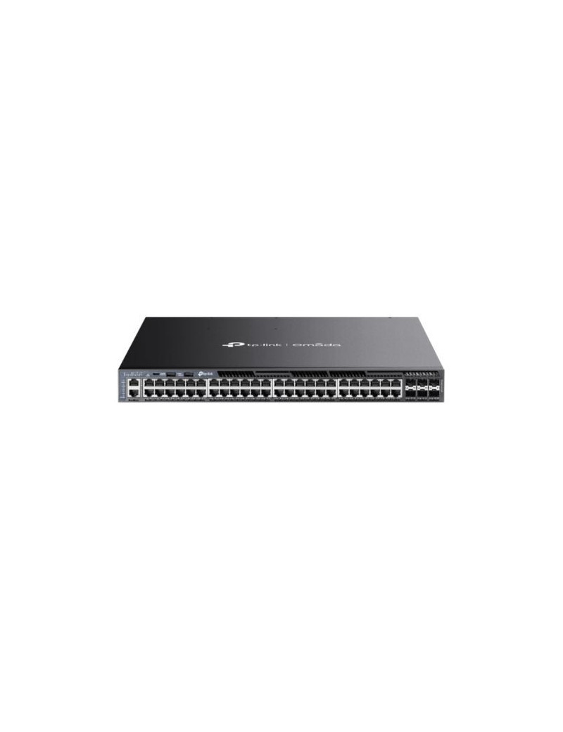 TP-LINK (SG6654XHP) Omada 48-Port Gigabit Stackable L3 Managed PoE+ Switch with 6x 10G SFP+ Slots  USB