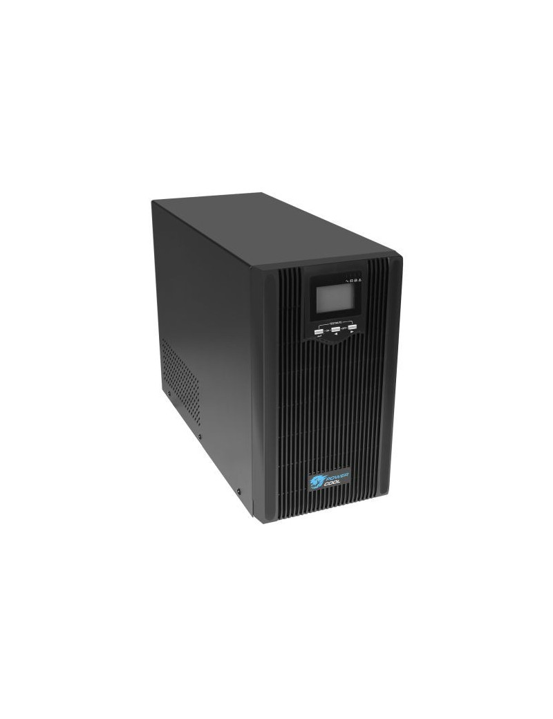 Powercool 3000VA Smart UPS  2400W  LCD Display  2x UK Plug  2x RJ45  3 x IEC  USB