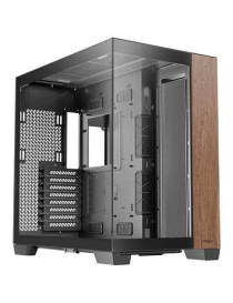 ANTEC Constellation C8 Dual Chamber Case  Gaming  Wood  Full Tower  2 x USB 3.0 / 1 x USB Type-C  Seamless Left and Front Tempered Glass Side Panel  E-ATX  ATX  Micro ATX  ITX