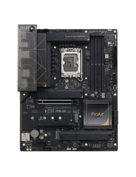 Asus PROART B760-CREATOR D4  Intel B760  1700  ATX  4 DDR4  HDMI  DP  2.5G LAN  PCIe5  3x M.2  Creator Hub