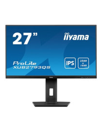 iiyama Prolite XU2793QS-B6 27 inch IPS Monitor  WQHD  1ms  HDMI  DisplayPort  100Hz  Speakers  Black  Internal PSU  VESA