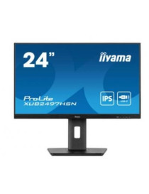 iiyama Prolite XUB2497HSN-B1 24 inch IPS Monitor  USB-C Dock  RJ45(LAN)  Full HD  1ms  HDMI  DisplayPort  USB-Hub  USB-C  100Hz  Speakers  Black  Internal PSU  VESA  Height Adjust  Pivot