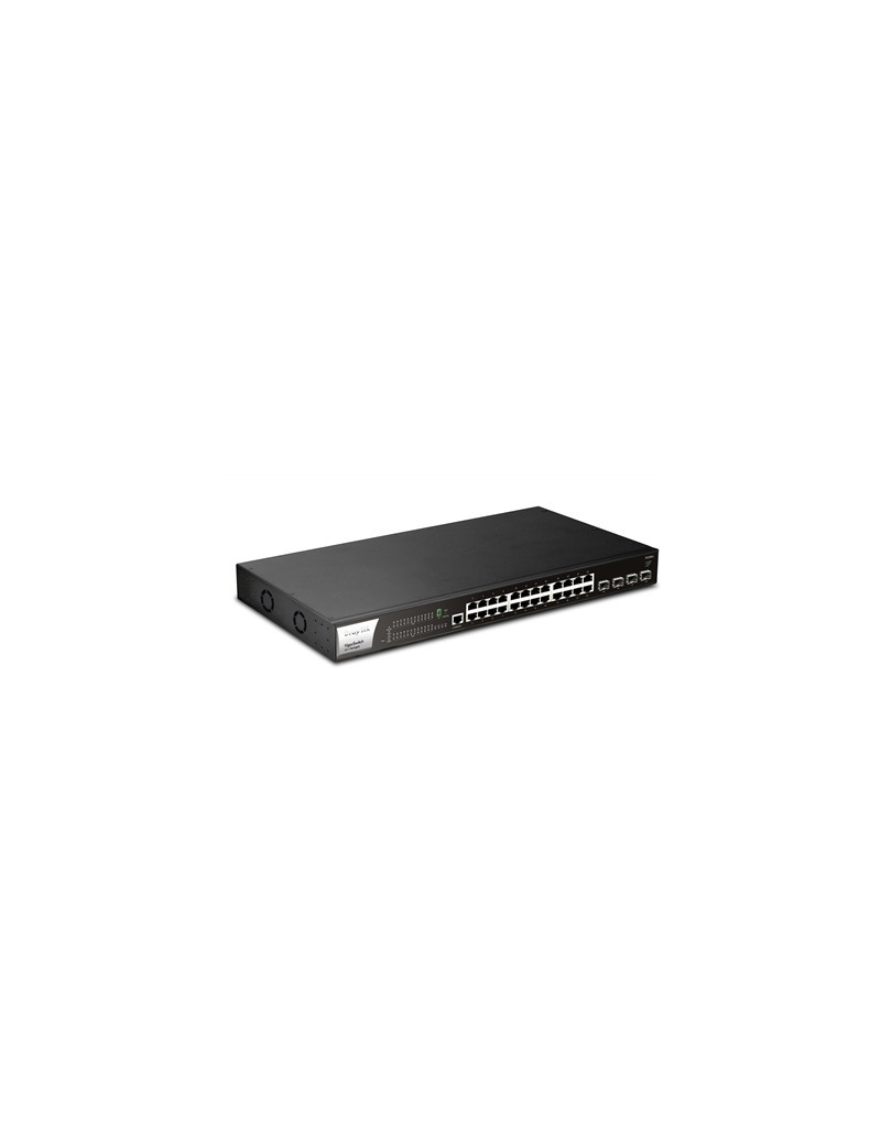 DrayTek VSP2282X-K VigorSwitch P2282x 24 Port POE Fully Managed Layer 2+ Switch with 4x 10GbE SFP Ports