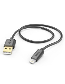 Hama Charging/Data USB-A to Lightning Cable  480Mbps  1.5 Metre  Black